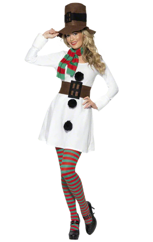 womens miss snowman costume